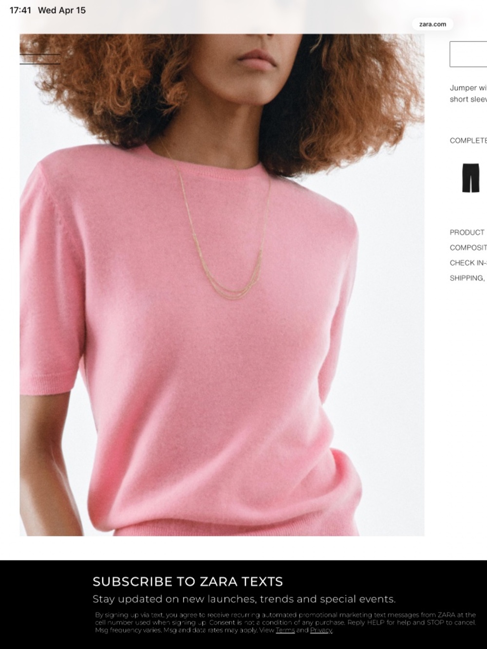 Zara Fine Knit Pure Wool Sweater